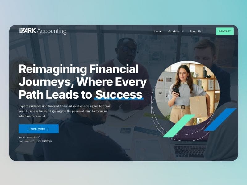 Ark Total Wealth website design
